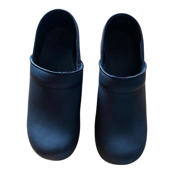 Dansko Clogs Women's Solid Black Leather Nurse Slip-Ons Size EU 35 US 5 - Picture 6 of 11